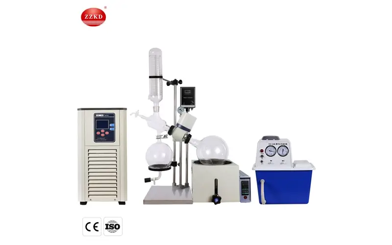Rotary Evaporator Working Principle Rotary evaporator setup in a laboratory