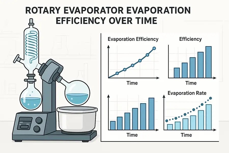 Evaporation Efficiency Over Time