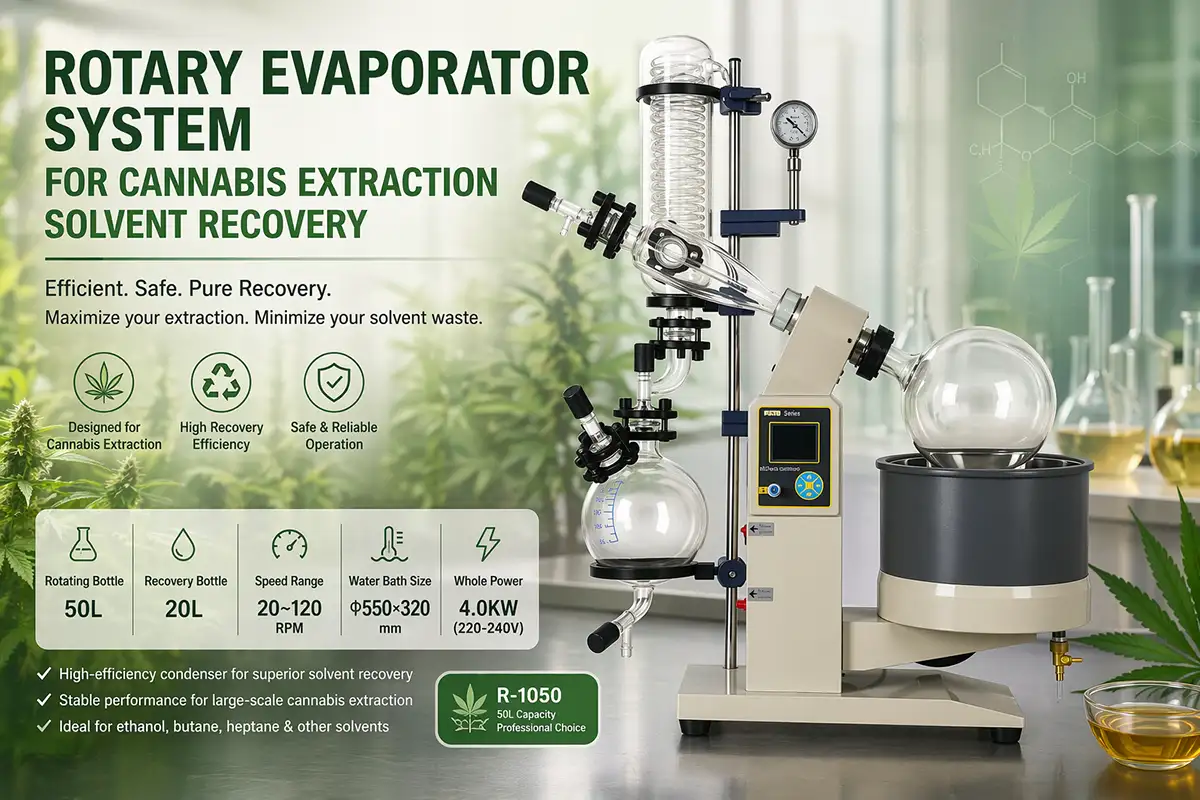 Rotary Evaporator System for Cannabis or Botanical Extraction